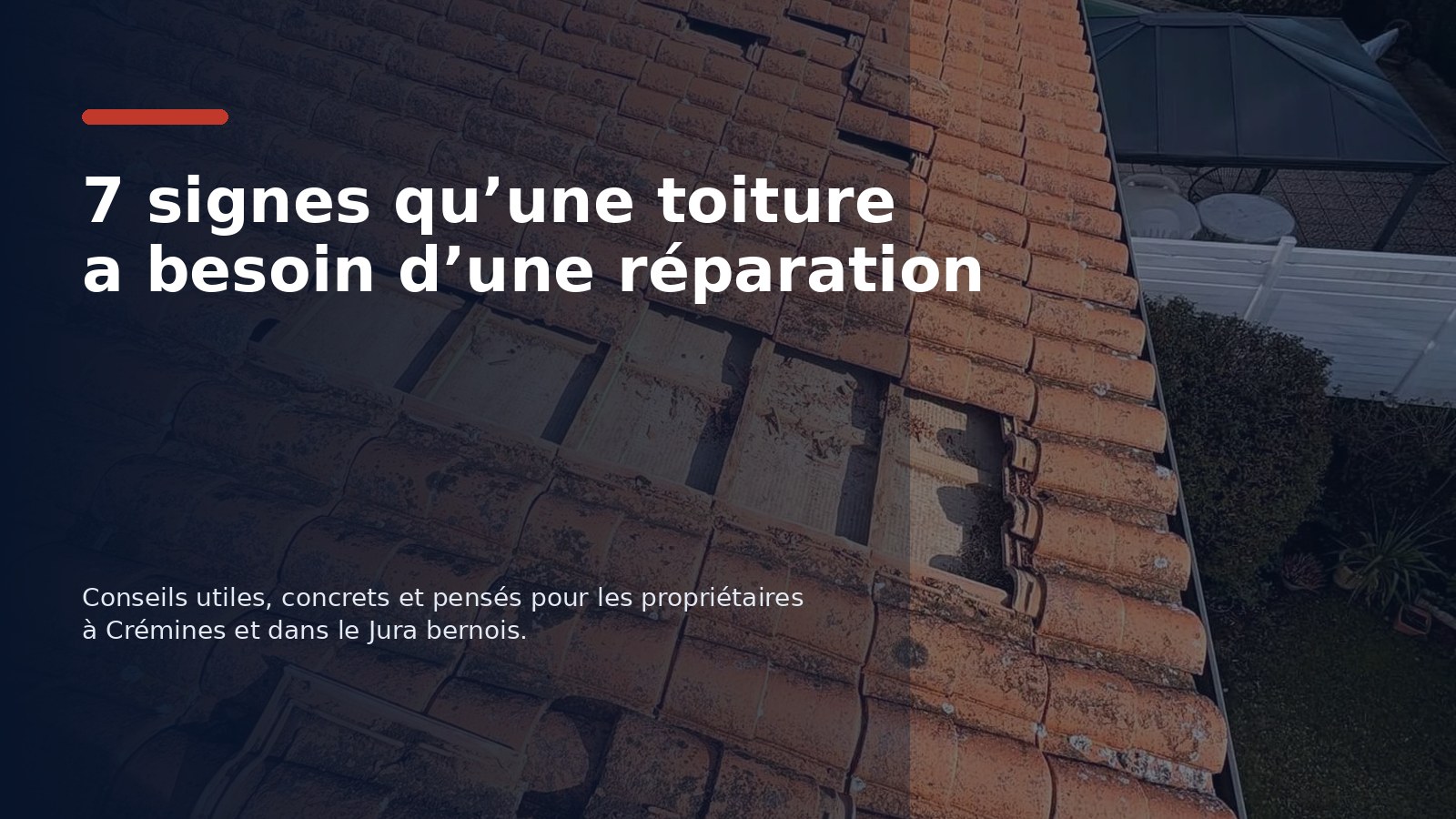 7 signes qu’une toiture a besoin d’une réparation